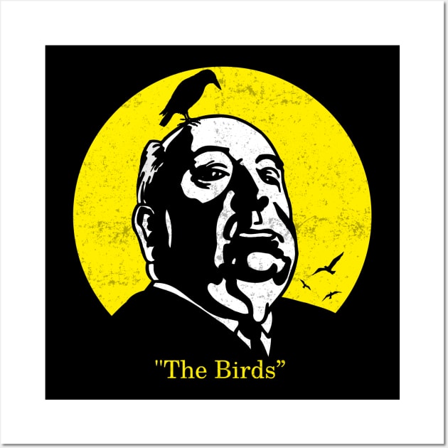 Alfred Hitchcock Film Cult The Birds Wall Art by TEEWEB